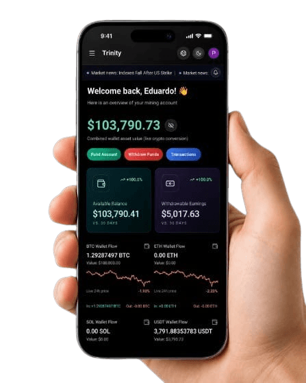 Trinity in One portfolio dashboard preview