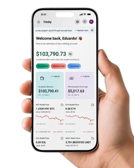 Trinity in One portfolio dashboard preview